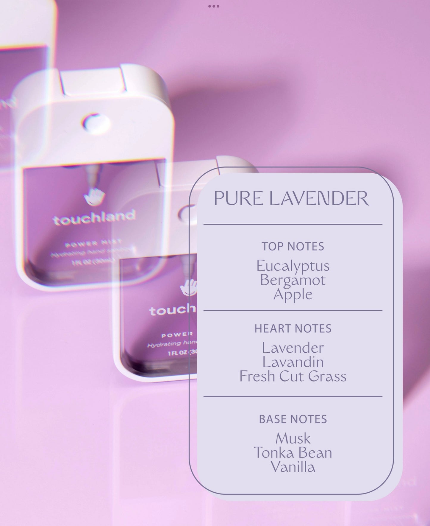 Pure Lavender Touchland Hand Sanitizer